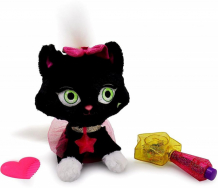 Купить мягкая игрушка shimmer stars плюшевый черный котенок со светящимися блестками 20 см s21305