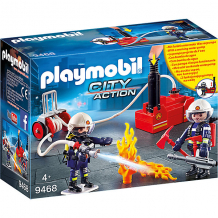 Купить игровой набор playmobil «пожарная служба: пожарные с водяным насосом» ( id 8001475 )