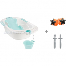 Купить happy baby ванночка bath comfort с нарукавниками для плавания и зубными щетками tooth brushes 