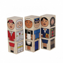 Купить деревянная игрушка краснокамская игрушка кубики профессии куб-12