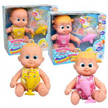 Купить bouncin' babies 801011 кукла плавающая с дельфином, 35 см