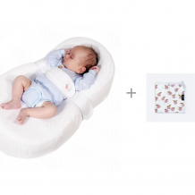 Купить матрас farla кокон-люлька для новорожденного baby shell и одеяло mjolk лёгкое персики 80х80 