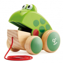Купить каталка-игрушка hape для малышей лягушонок зверики e0361_hp