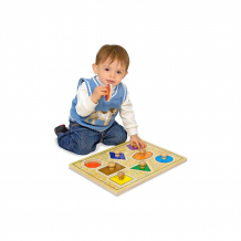 Купить мои первые пазлы melissa & doug "геометрические фигуры", 8 элементов ( id 16866920 )