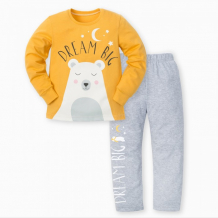 Купить kaftan пижама для мальчика (брюки, джемпер) медвежонок 332514