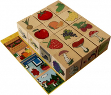 Купить деревянная игрушка краснокамская игрушка кубики окружающий мир н-13