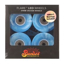 Купить колеса для скейтборда для лонгборда sunset cruiser wheel with abec7 swirl blue 78a 59 mm голубой ( id 1150005 )