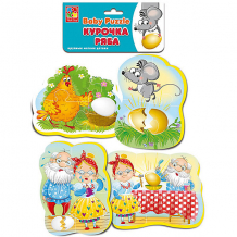 Купить мягкие пазлы vladi toys "baby puzzle" сказки курочка ряба ( id 8865064 )