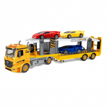 Купить funky toys транспортер-конструктор фрикционный с 3-мя машинками 59.5 см ft61162