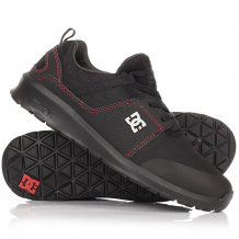 Купить кроссовки dc shoes heathrow presti black/red/grey черный ( id 1188441 )