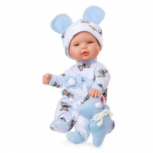 Купить berjuan s.l. кукла baby smile в голубой пижаме 30 см 495br