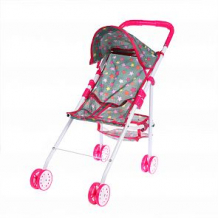 Купить коляска наша игрушка салют, розовый/серый ( id 12617788 )