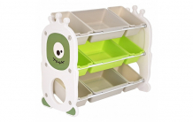 Купить pituso стеллаж для игрушек с ящиками funny un-to02-green
