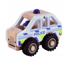 Купить деревянная игрушка magni игрушечная машинка полиция 2722