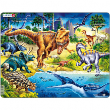 Купить пазл larsen "динозавры", 57 элементов ( id 3206505 )