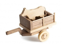Купить деревянная игрушка dubok конструктор прицеп для трактора kpt008