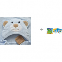 Купить babybunny полотенце с капюшоном мишка и мягкая книжка canpol 2/083 