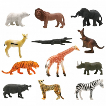 Купить zooграфия игровой набор животные с картой обитания 12 шт. 200661720 200661720