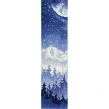 Купить сделай своими руками набор для вышивания закладки луна над лесом №110