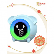 Купить часы lala-kids будильник электронный щенок с ночником и тренировкой сна llk004720голубой