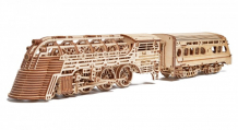 Купить wood trick механическая деревянная сборная модель поезд атлантический экспресс 1234-81