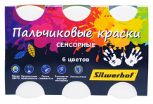 Купить silwerhof краски сенсорные цветландия пальчиковые 6 цветов 961138-06