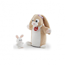 Купить игрушка на руку trudi зайчиха с зайчонком, 24x23x9 см ( id 15639090 )