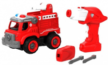 Купить конструктор shantou bhs toys набор пластмассовых деталей пожарная машина с пультом ду 1csc20003899