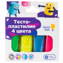 Набор для лепки из 4 цветов «Тесто-пластилин» Genio Kids-Art Genio Kids-Art 997160323