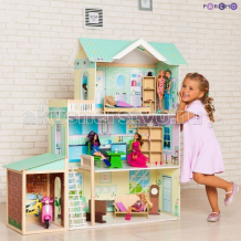 Купить paremo деревянный кукольный домик жозефина гранд с мебелью и гаражом (11 предметов) pd318-13