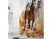 Купить tropikhome шторы для ванн полиэстер digital printed horses 180х200 см trp.sc.dp.horses
