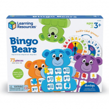 Купить learning resources настольная обучающая игра бинго с медведями учим счет, цвета ler0841