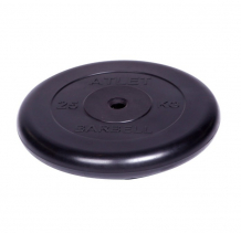 Купить mb barbell диск обрезиненный atlet d 26 мм 25 кг 