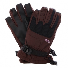 Перчатки сноубордические женские Pow Ws Warner Glove Brown черный,коричневый ( ID 1071317 )