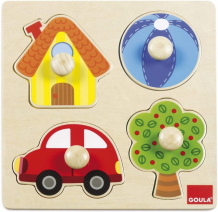 Купить деревянная игрушка goula рамка-вкладыш цвета 53015