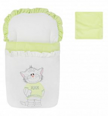 Leader Kids Комплект на выписку Мой котенок, цвет: салатовый конверт/шапка ( ID 5977531 )