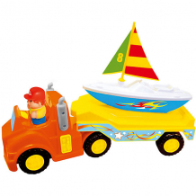 Купить развивающая игрушка kiddieland "трейлер с яхтой" ( id 11506998 )