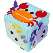 Купить развивающая игрушка uviton кубик сенсорный ocean 12x12 см 0266
