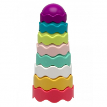 Купить развивающая игрушка uwu baby пирамидка цветная башня 77251