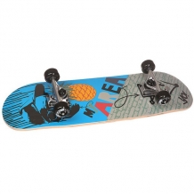 Купить скейтборд в сборе детский детский fun4u cool pineapple blue 28 x 8 (20.3 см) мультиколор ( id 1146833 )