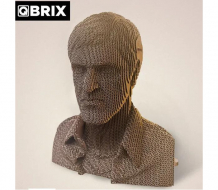 Купить конструктор qbrix картонный 3d лицо со шрамом 20017