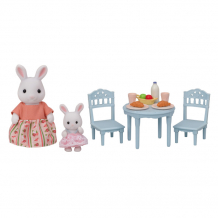 Купить sylvanian families набор стол для завтрака снежных кроликов – мамы и малыша 5682