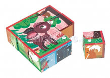 Купить развивающая игрушка janod кубики лесные животные j02990