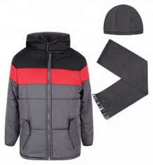 Купить куртка куртка/шапка/шарф ixtreme by broadway kids, цвет: черный/красный ( id 7758517 )