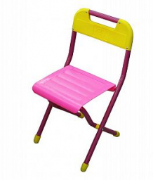 Купить стул детский складной дэми №2, цвет:розовый ( id 359525 )