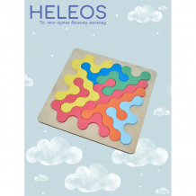Купить деревянная игрушка heleos пазлы абстракция цветная мзк1-3