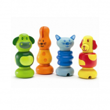 Купить деревянная игрушка djeco набор игрушек животные 06304