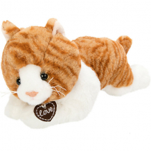 Купить мягкая игрушка fluffy family "кошка лежебока", 28 см, бело-коричневая ( id 12969802 )