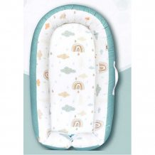 Купить sleep and play кокон-гнездышко xl и подушка для новорожденных радуги 2000695705028