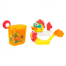 Купить yookidoo 40172 игрушка водная &quot;утка-пожарный&quot; с водометом и аксессуарами